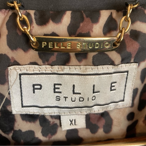 Pelle Studio Black Trench Coat Size XL - Picture 2 of 10